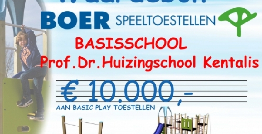 Kinderen Enschedese school winnen speeltoestel van 10.000 euro