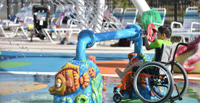 Waterpark voor kinderen met een beperking