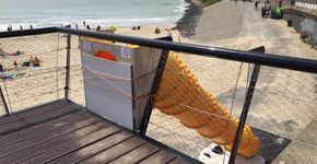 Nieuwe strandglijbaan Vlissingen al na een uur gesloten